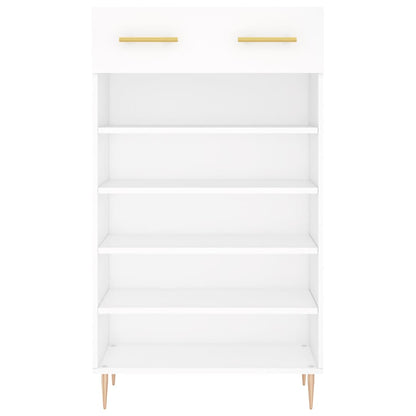 Scarpiera Bianca 60x35x105 cm in Legno Multistrato - homemem39
