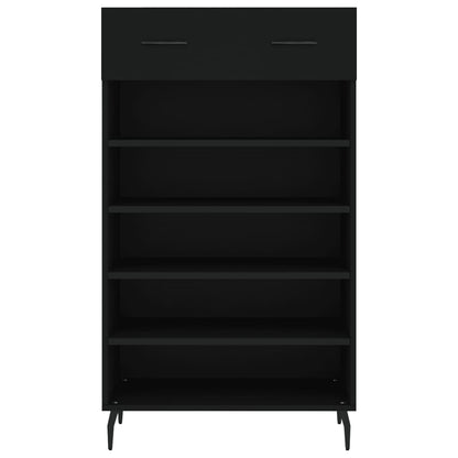 Scarpiera Nera 60x35x105 cm in Legno Multistrato - homemem39