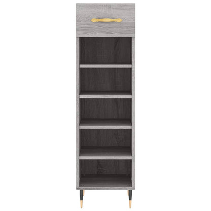 Scarpiera Grigio Sonoma 30x35x105 cm in Legno Multistrato - homemem39