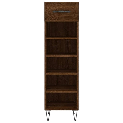 Scarpiera Rovere Marrone 30x35x105 cm in Legno Multistrato - homemem39