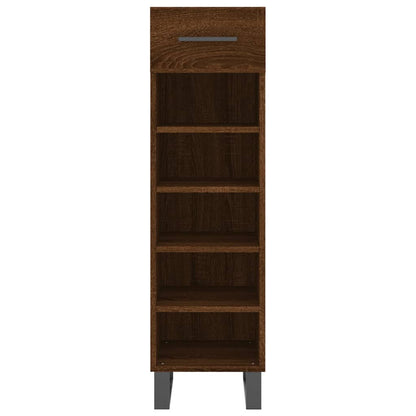 Scarpiera Rovere Marrone 30x35x105 cm in Legno Multistrato - homemem39