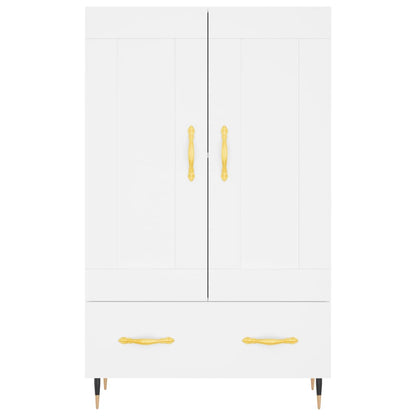 Credenza Bianca 69,5x31x115 cm in Legno Multistrato