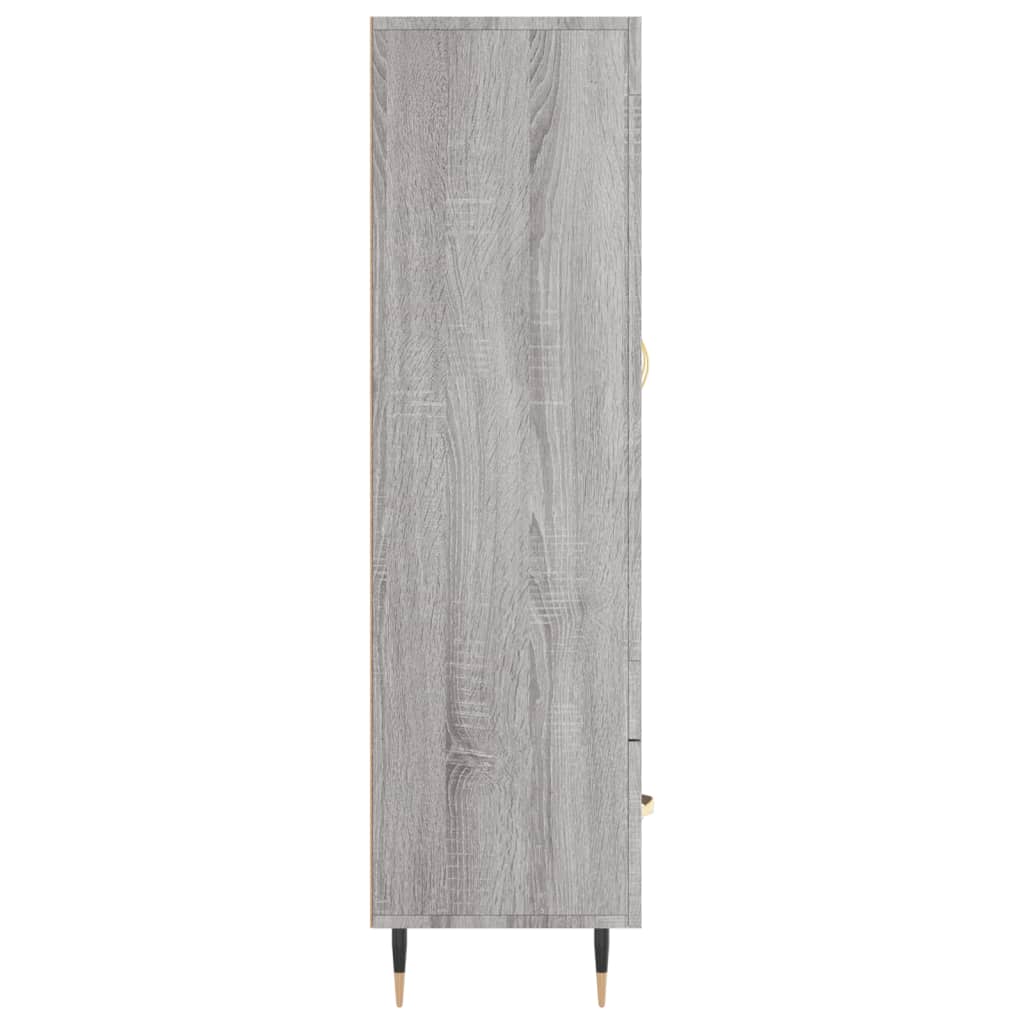 Credenza Grigio Sonoma 69,5x31x115 cm in Legno Multistrato - homemem39