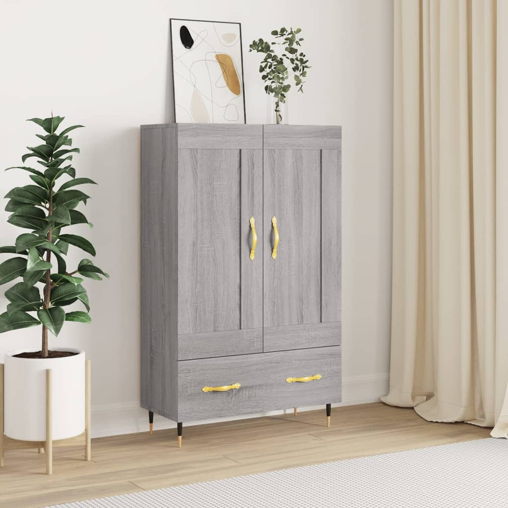 Credenza Grigio Sonoma 69,5x31x115 cm in Legno Multistrato - homemem39