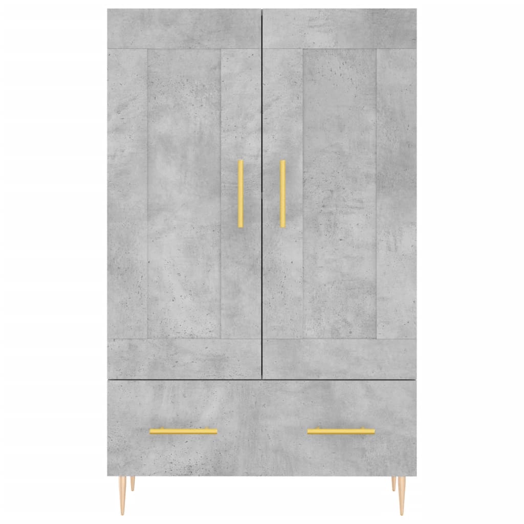Credenza Grigio Cemento 69,5x31x115 cm in Legno Multistrato - homemem39