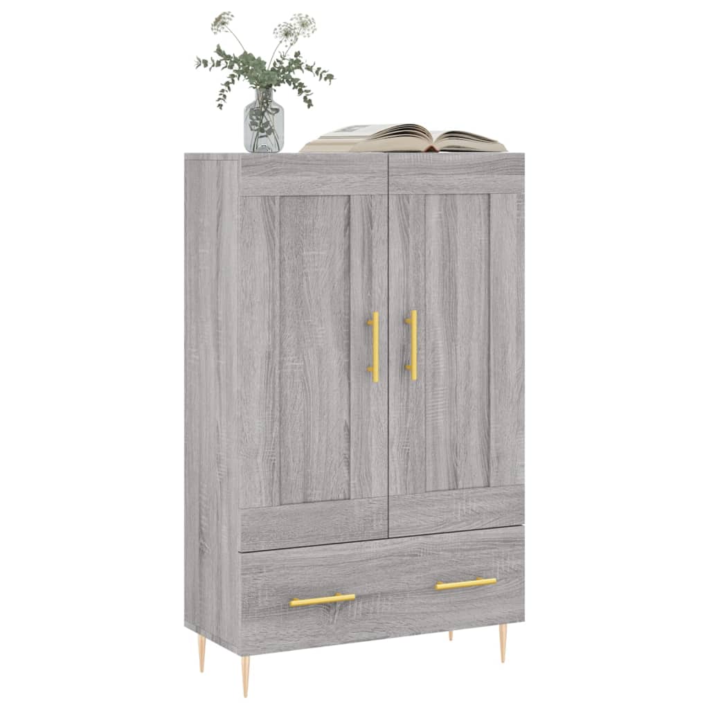 Credenza Grigio Sonoma 69,5x31x115 cm in Legno Multistrato - homemem39