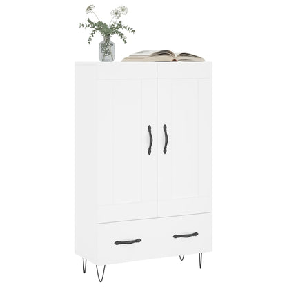 Credenza Bianca 69,5x31x115 cm in Legno Multistrato | homemem39