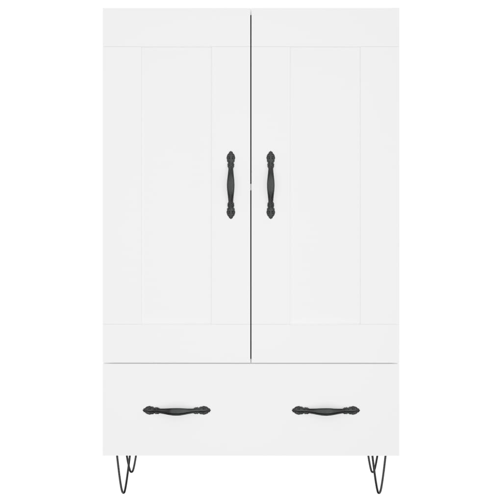 Credenza Bianca 69,5x31x115 cm in Legno Multistrato | homemem39