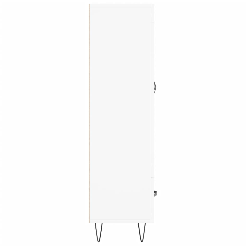 Credenza Bianca 69,5x31x115 cm in Legno Multistrato - homemem39