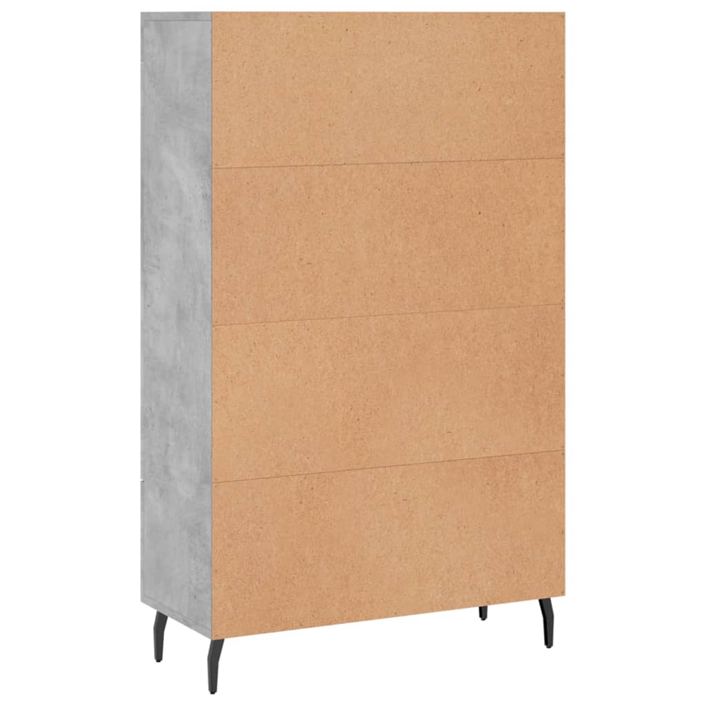 Credenza Grigio Cemento 69,5x31x115 cm in Legno Multistrato - homemem39