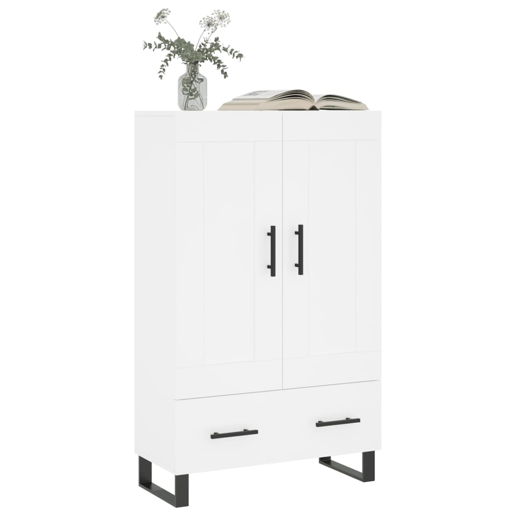 Credenza Bianca 69,5x31x115 cm in Legno Multistrato - homemem39