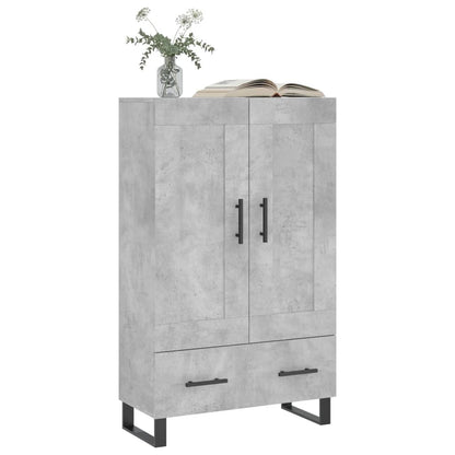 Credenza Grigio Cemento 69,5x31x115 cm in Legno Multistrato