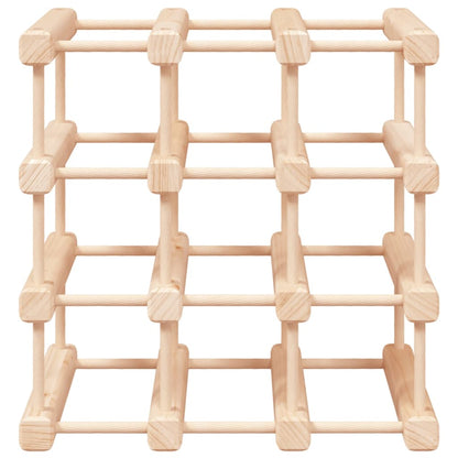 Portabottiglie Vino 12 Bottiglie 36x23x36cm Legno Massello Pino