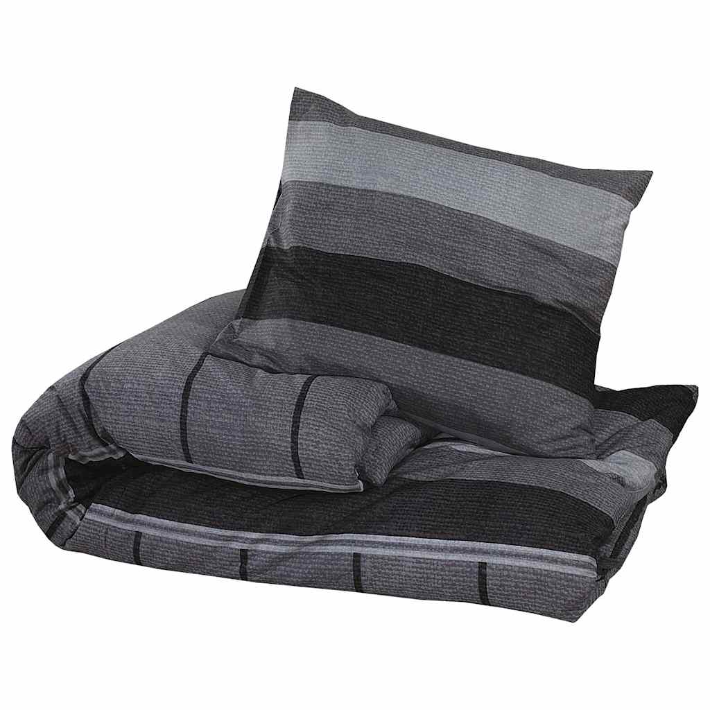 Set Copripiumino Grigio Scuro 140x200 cm in Cotone | homemem39