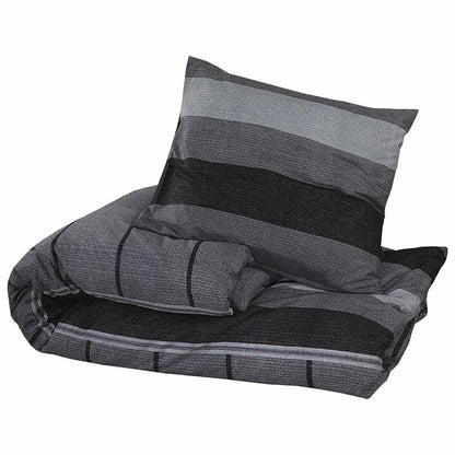 Set Copripiumino Grigio Scuro 140x200 cm in Cotone | homemem39