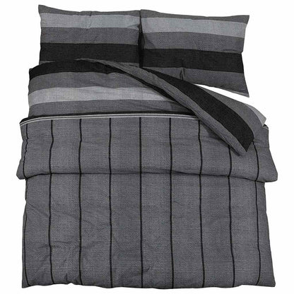 Set Copripiumino Grigio Scuro 135x200 cm in Cotone | homemem39