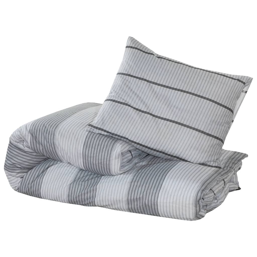 Set Copripiumino Grigio 240x220 cm in Cotone - homemem39