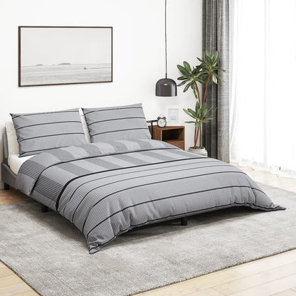 Set Copripiumino Grigio 135x200 cm in Cotone - homemem39