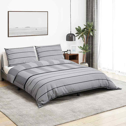 Set Copripiumino Grigio 200x220 cm in Cotone | homemem39