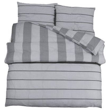 Set Copripiumino Grigio 260x220 cm in Cotone - homemem39