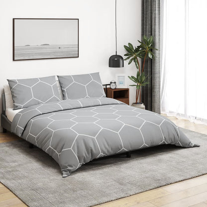 Set Copripiumino Grigio 240x220 cm in Cotone - homemem39