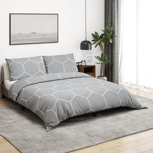 Set Copripiumino Grigio 240x220 cm in Cotone - homemem39