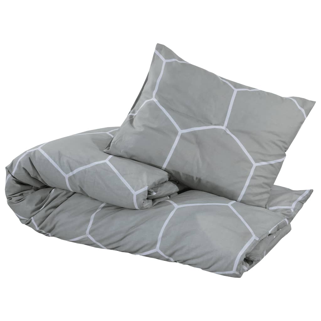 Set Copripiumino Grigio 260x240 cm in Cotone - homemem39