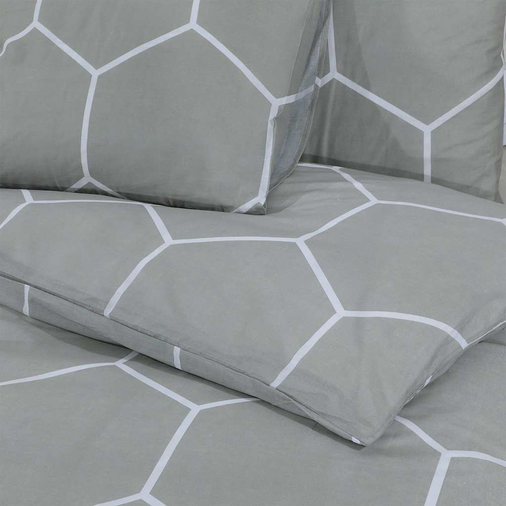 Set Copripiumino Grigio 135x200 cm in Cotone | homemem39