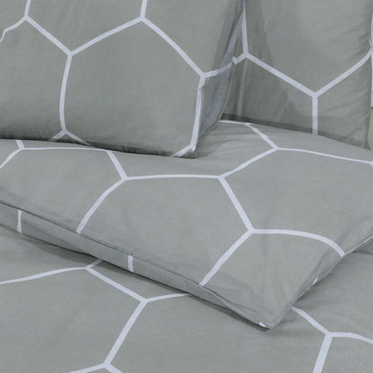 Set Copripiumino Grigio 135x200 cm in Cotone | homemem39