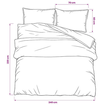 Set Copripiumino Grigio 240x220 cm in Cotone | homemem39
