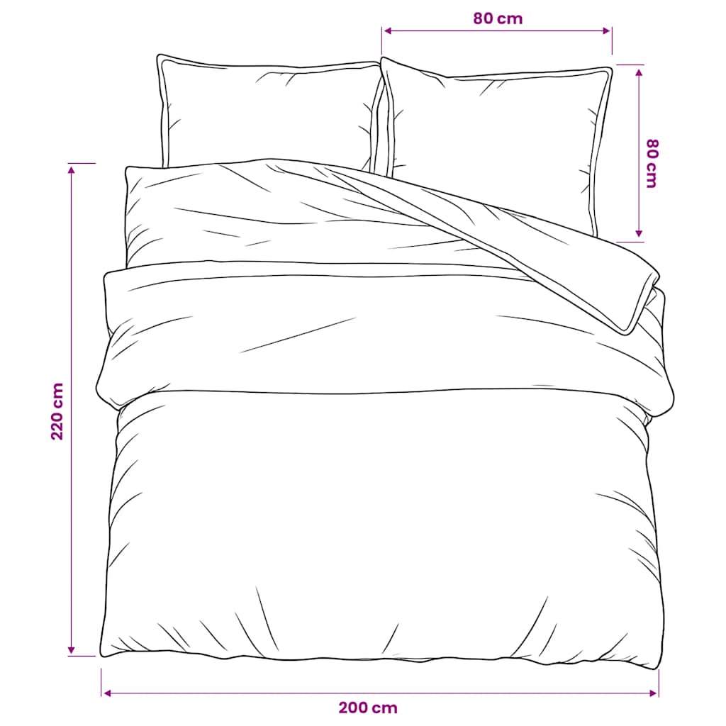 Set Copripiumino Grigio 200x220 cm in Cotone | homemem39
