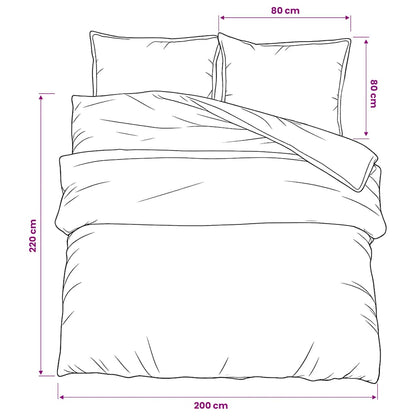 Set Copripiumino Grigio 200x220 cm in Cotone | homemem39