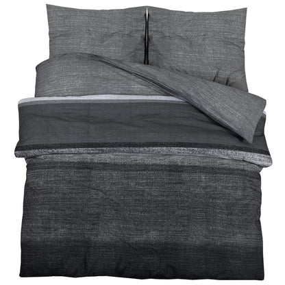 Set Copripiumino Grigio Scuro 240x220 cm in Cotone - homemem39