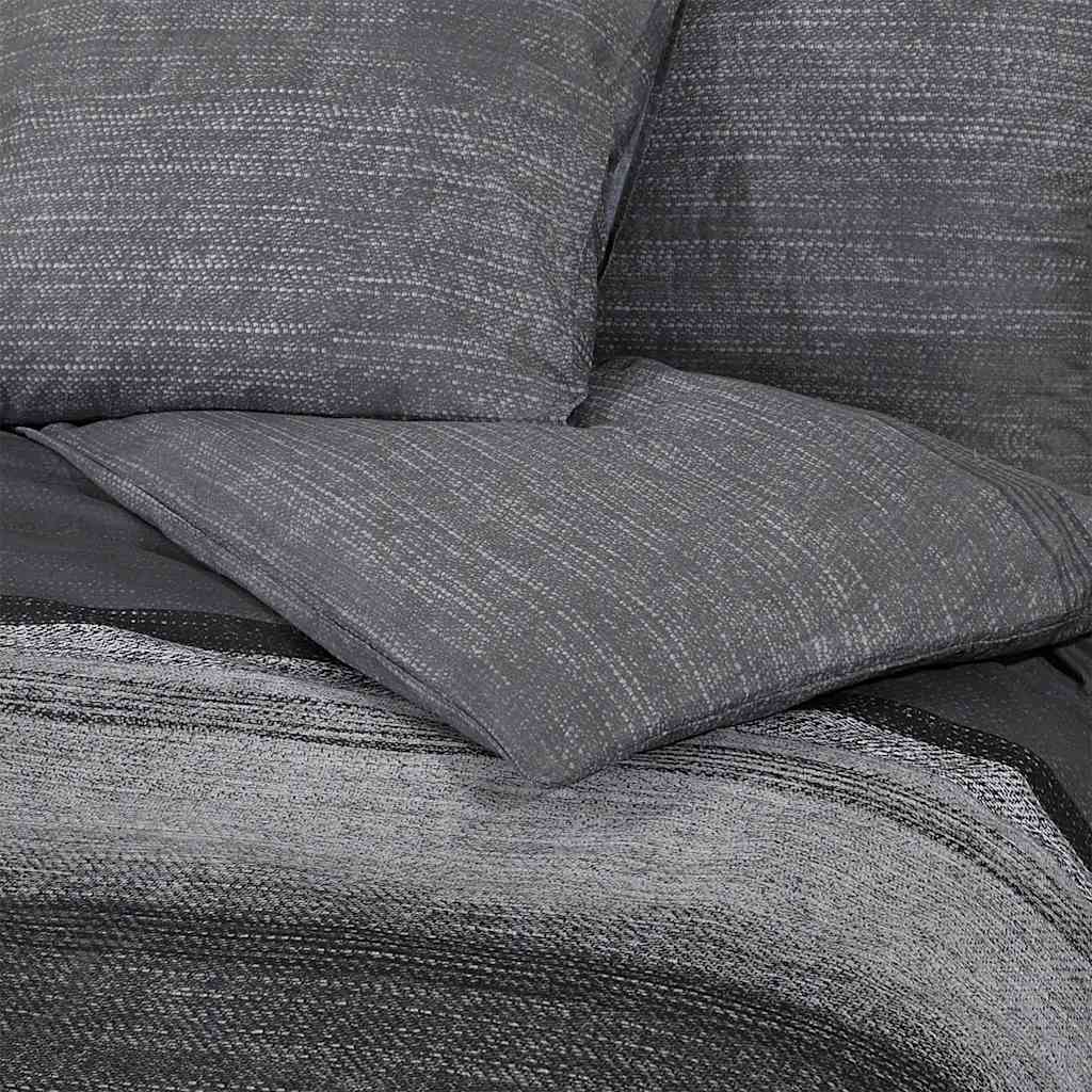 Set Copripiumino Grigio Scuro 140x200 cm in Cotone | homemem39