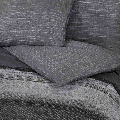 Set Copripiumino Grigio Scuro 140x200 cm in Cotone | homemem39