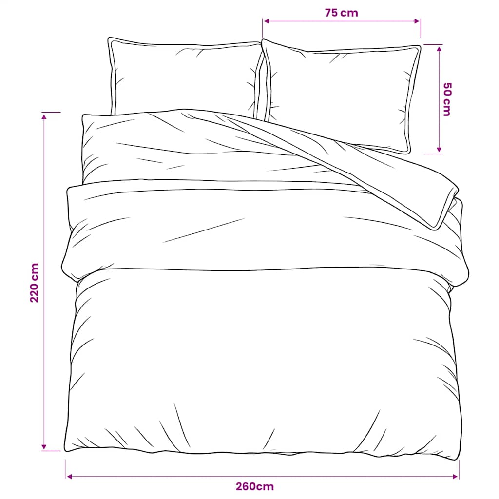 Set Copripiumino Rosa 225x220 cm in Cotone | homemem39