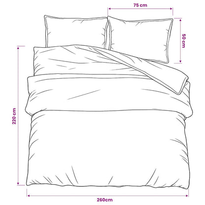 Set Copripiumino Rosa 260x220 cm in Cotone | homemem39