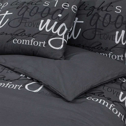 Set Copripiumino Nero 200x220 cm in Cotone | homemem39