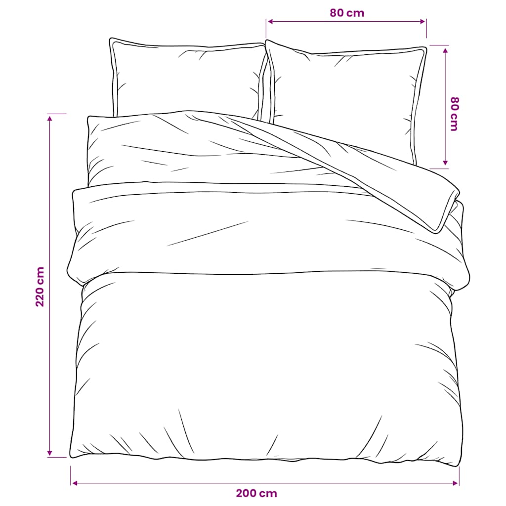 Set Copripiumino Nero 200x220 cm in Cotone | homemem39