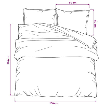 Set Copripiumino Nero 200x220 cm in Cotone | homemem39