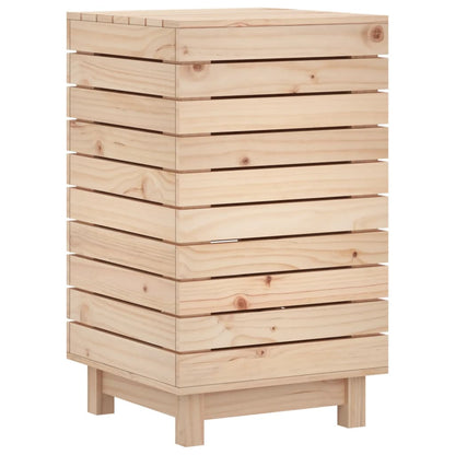 Cesto per Bucato 44x44x76 cm Legno Massello Pino - homemem39
