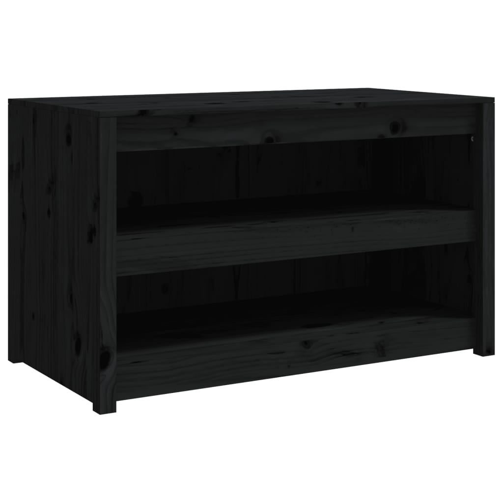 Mobile da Cucina da Esterno Nero 106x55x64 cm Legno Massello di Pino - homemem39