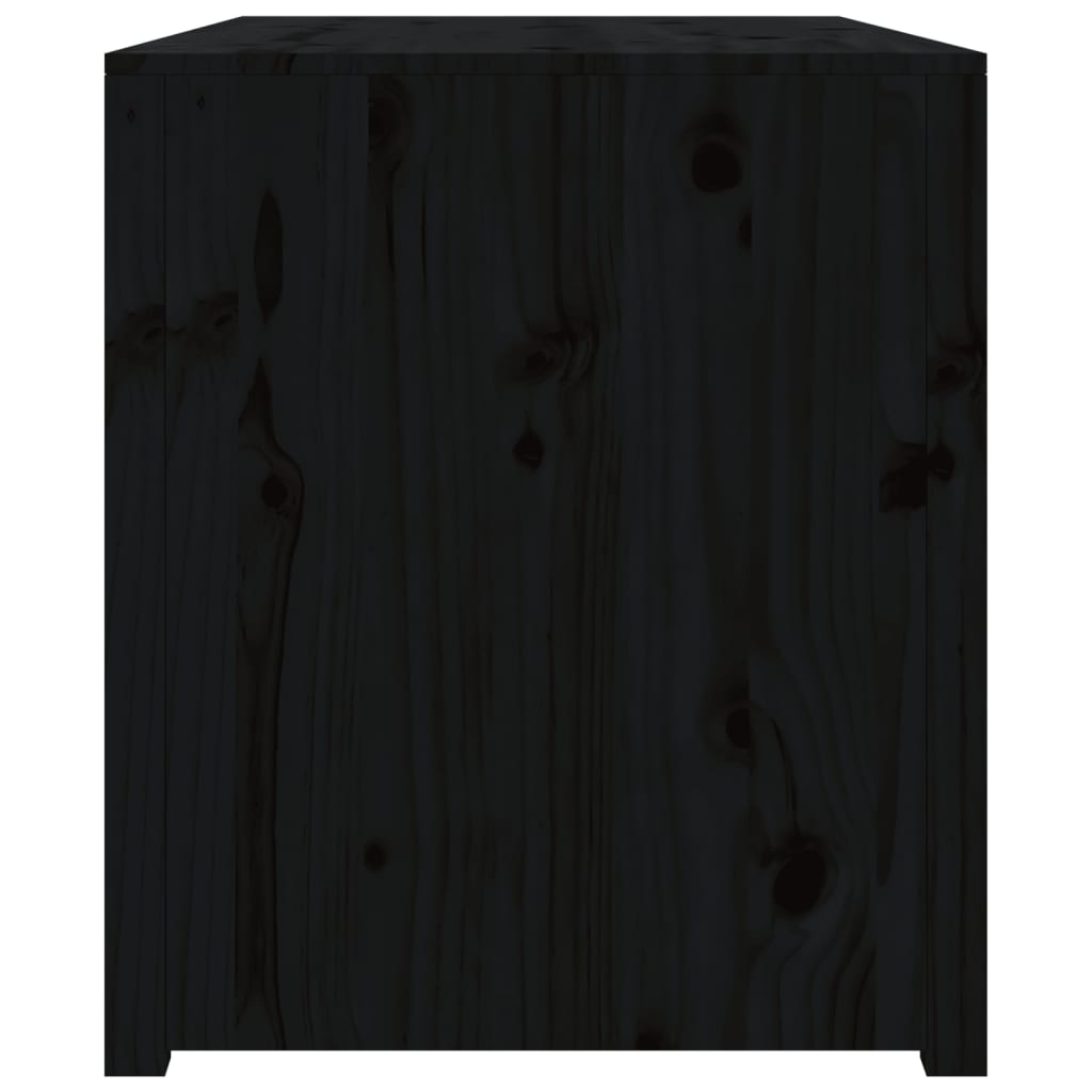 Mobile da Cucina da Esterno Nero 106x55x64 cm Legno Massello di Pino - homemem39