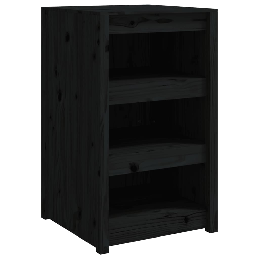 Mobile da Cucina da Esterno Nero 55x55x92 cm Legno Massello di Pino - homemem39