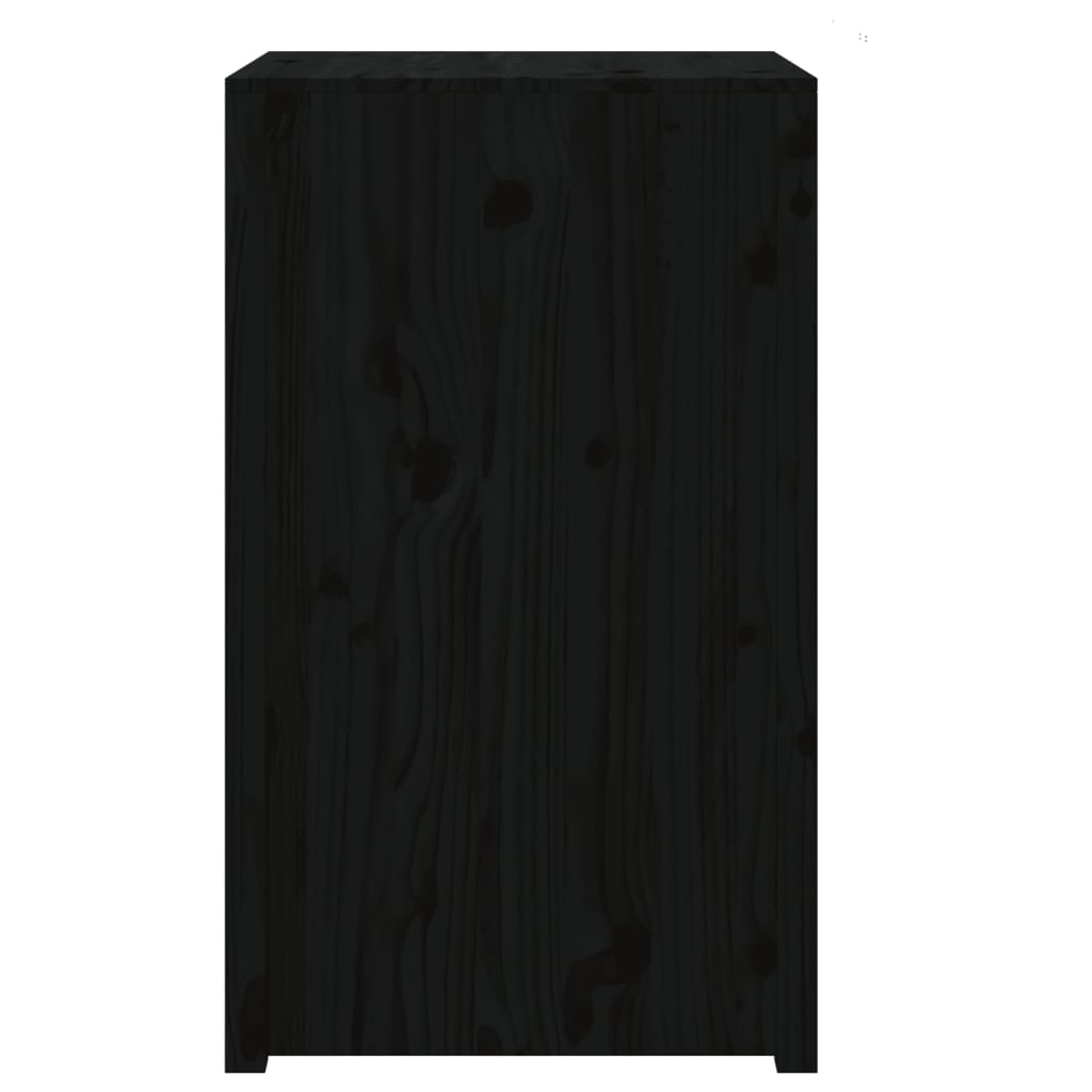 Mobile da Cucina da Esterno Nero 55x55x92 cm Legno Massello di Pino - homemem39