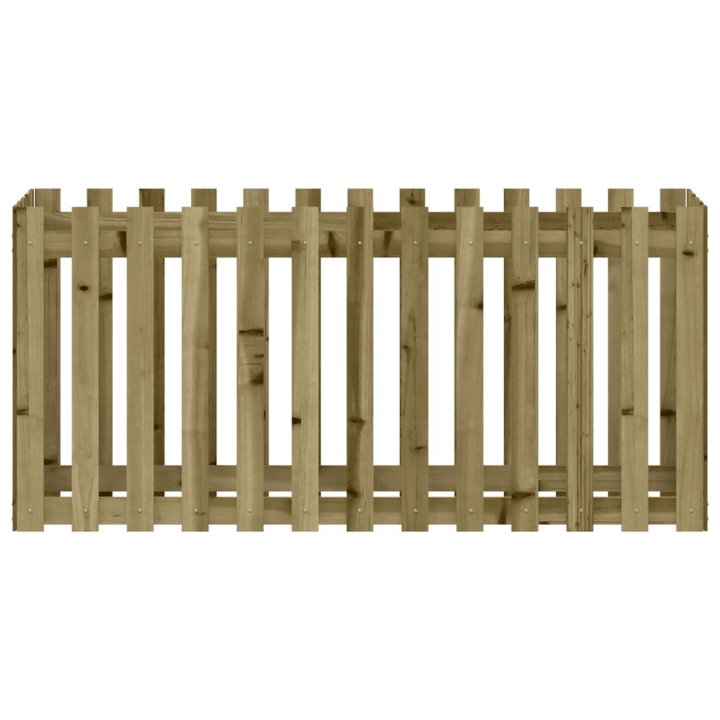Fioriera da Giardino Recinzione 150x50x70cm in Pino Impregnato | homemem39