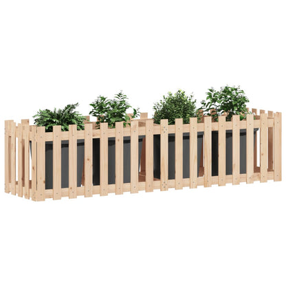 Fioriera da Giardino a Recinzione 200x50x50cm Massello Pino - homemem39