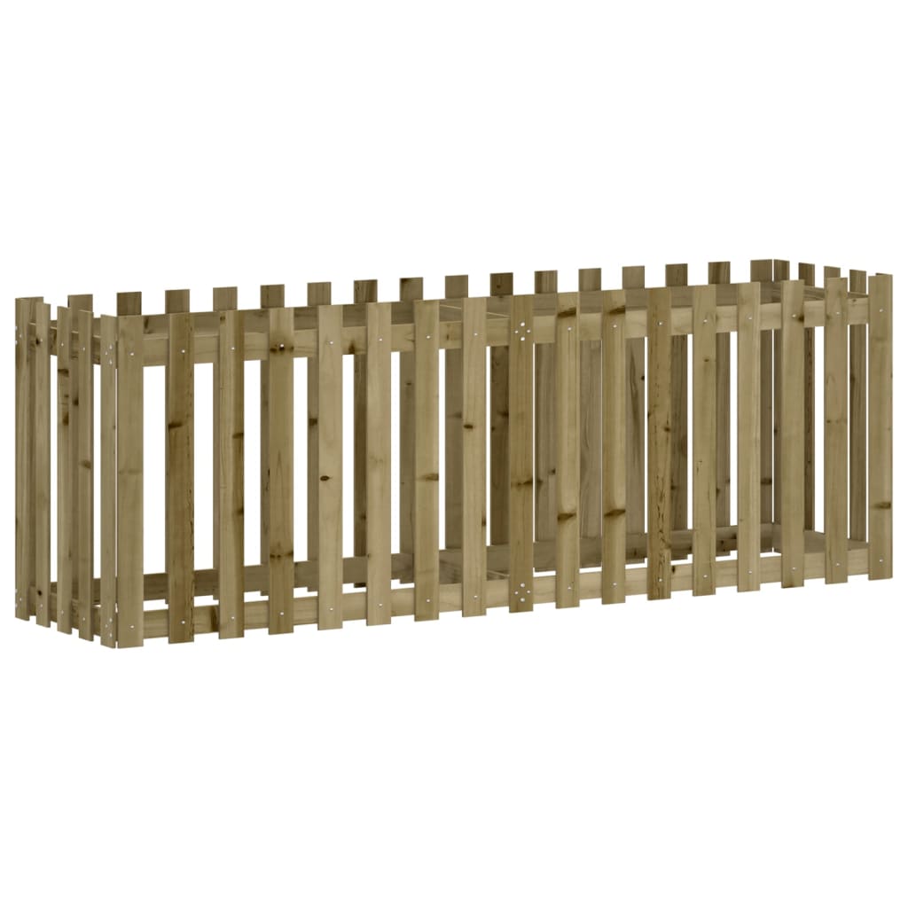 Fioriera da Giardino Recinzione 200x50x70cm in Pino Impregnato - homemem39