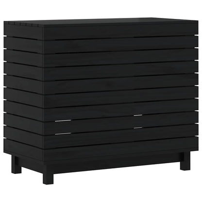 Cesto per Bucato 88,5x44x76 cm Legno Massello Pino - homemem39