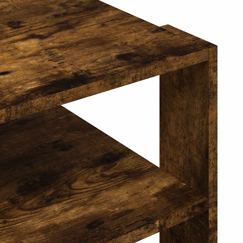 Tavolino Salotto Rovere Fumo 58x58x40 cm Legno Multistrato | homemem39